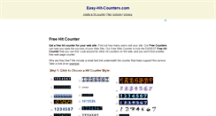 Desktop Screenshot of beta.easyhitcounters.com